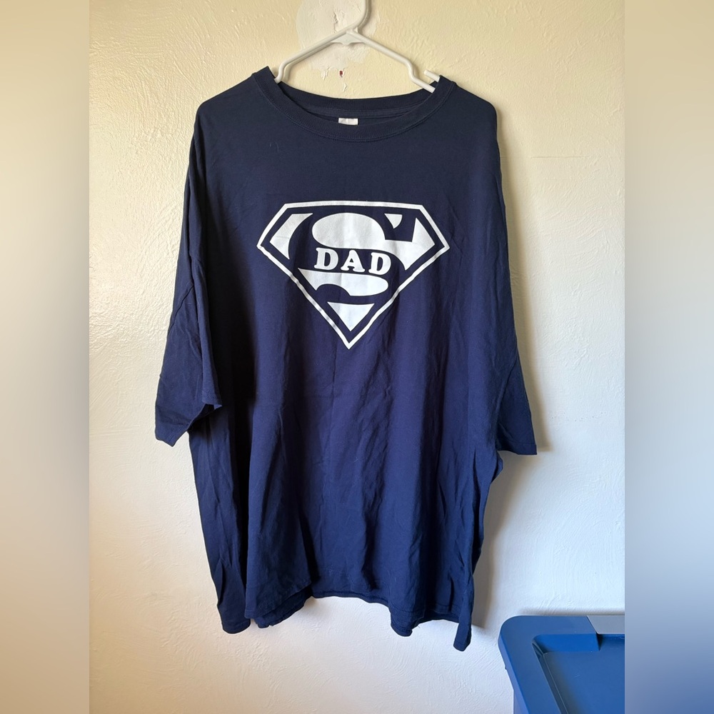 Gildan Navy Blue “SuperDad” Heavy Cotton T-Shirt